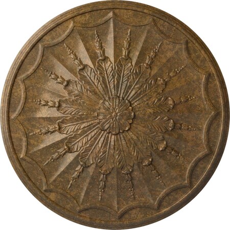 Ekena Millwork Artis Ceiling Medallion, Hand-Painted Rubbed Bronze, 27 1/8"OD x 2 5/8"P CM27ARRZS